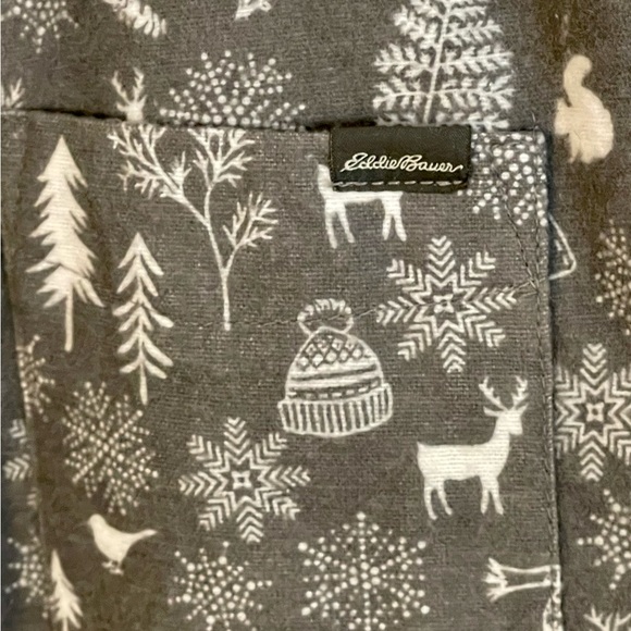 Eddie Bauer Cozy Holiday Night Gown / Sleep Shirt Size Small (C-36) - Picture 3 of 8